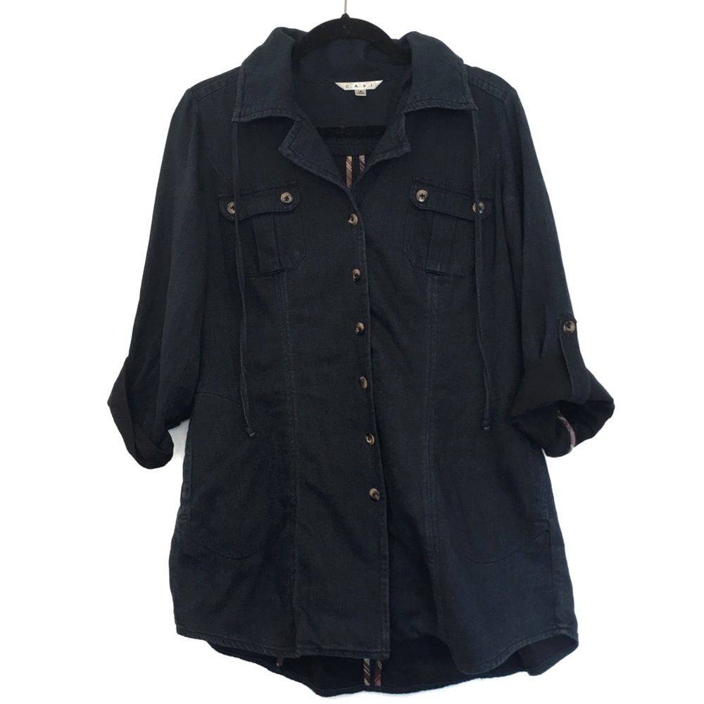 [CABI] Soft Thin Button Down Tunic Top Size S